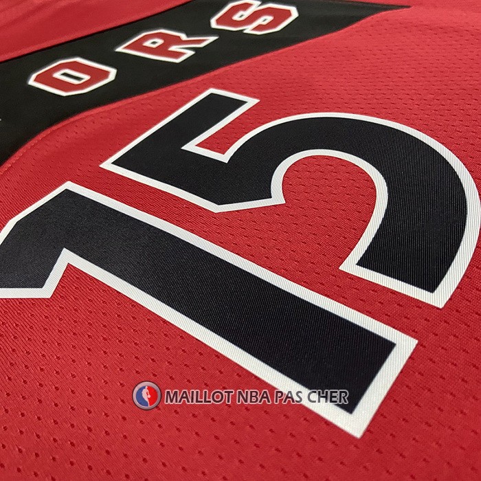Maillot Tornto Raptors Vince Carter NO 15 Icon 2022-23 Rouge